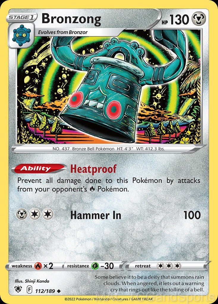 Bronzong 112/189 Reverse Holo