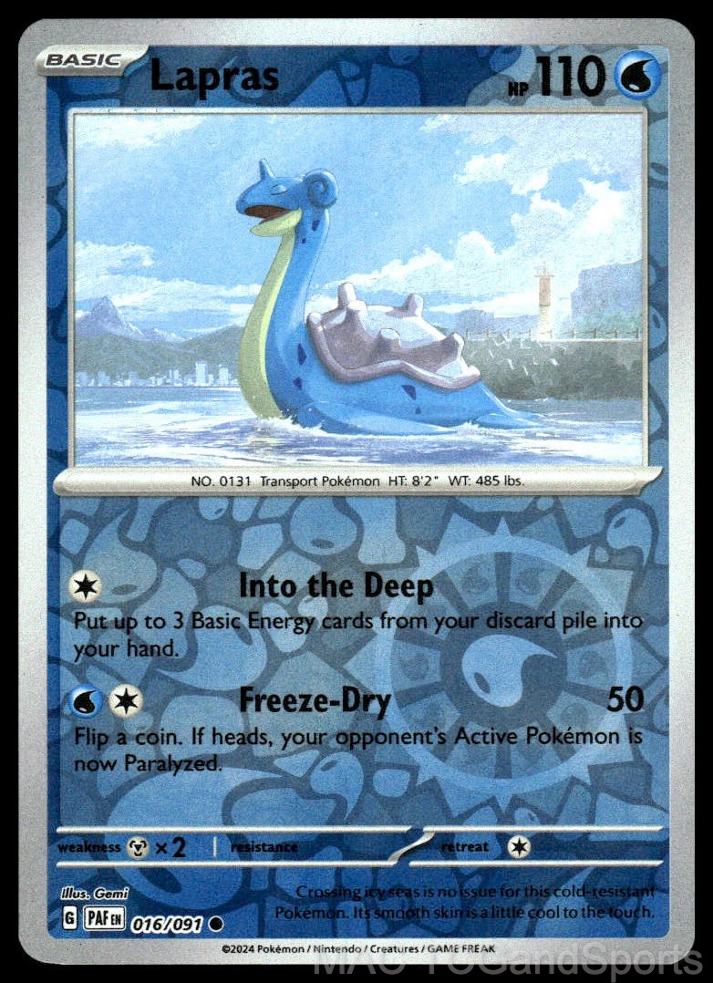 Lapras 016/091 Reverse Holo