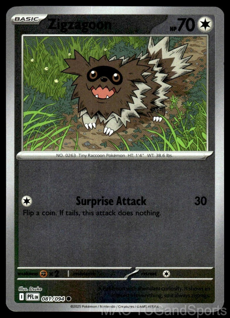 Zigzagoon 081/094 Reverse Holo