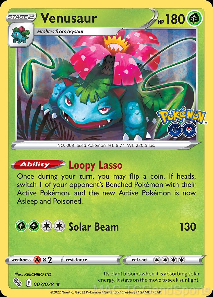 Venusaur 003/078 Reverse Holo