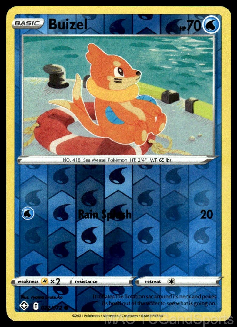 Buizel 022/072 Reverse Holo