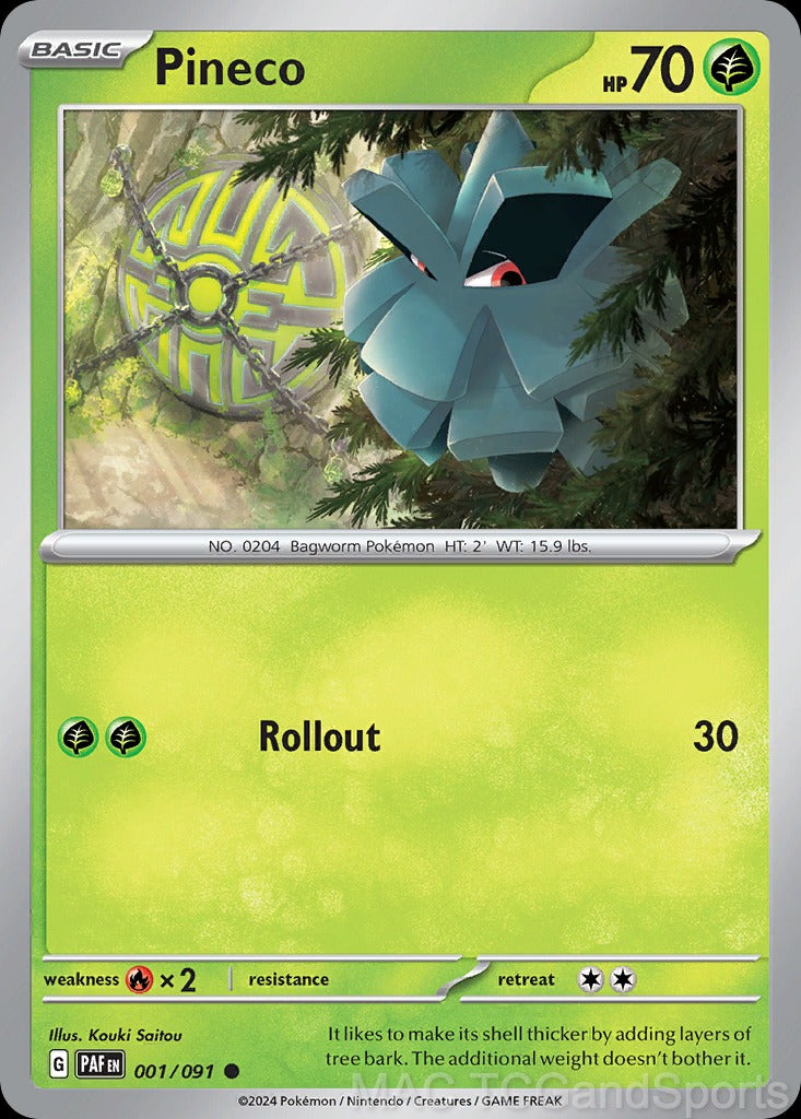Pineco 001/091 Reverse Holo