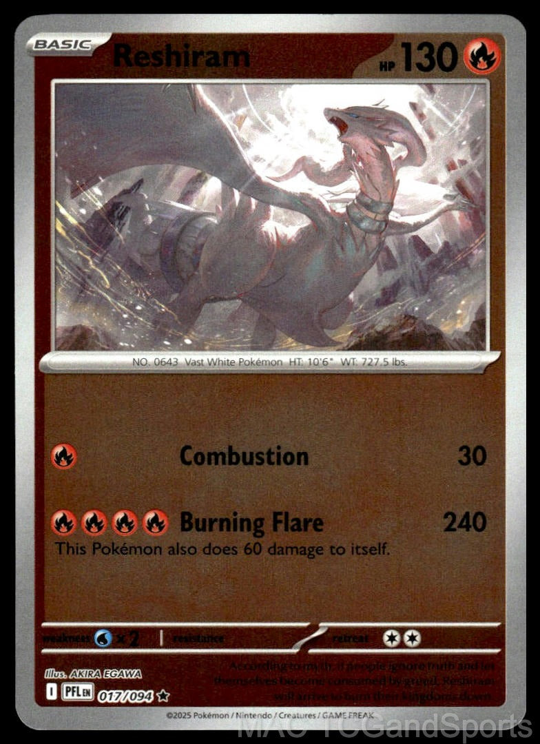 Reshiram 017/094 Reverse Holo
