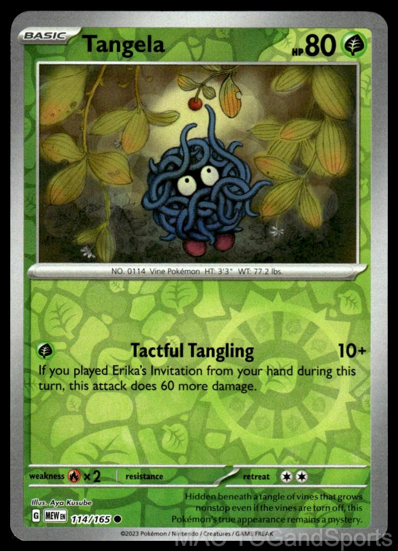 Tangela 114/165 Reverse Holo