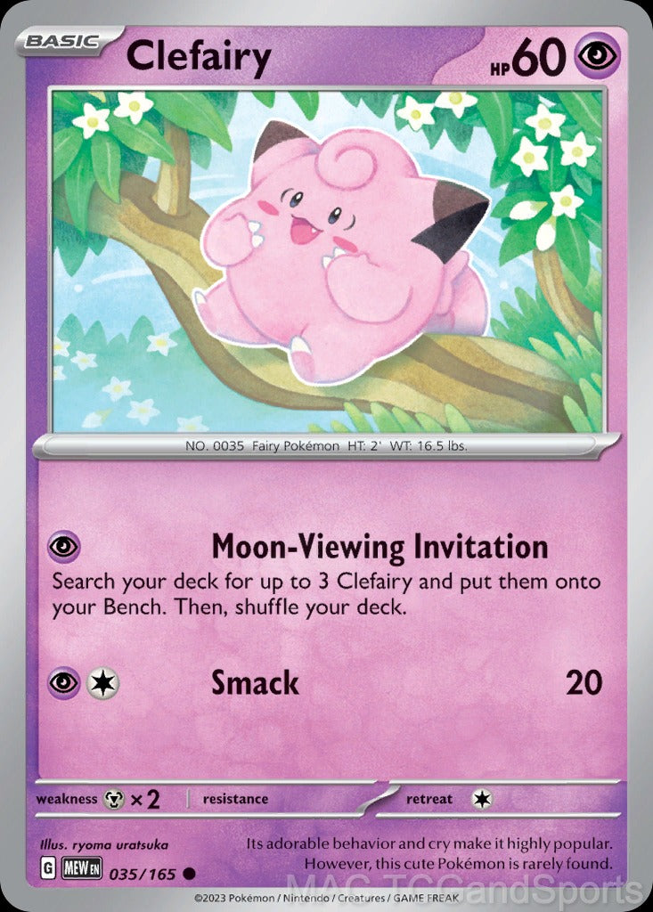 Clefairy 035/165 Reverse Holo