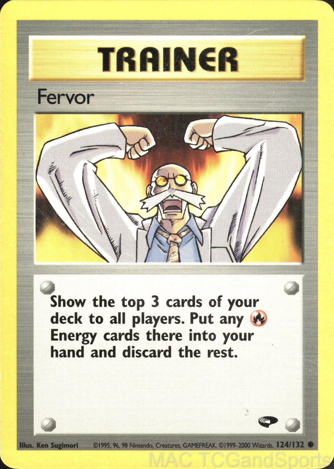Fervor 124/132 Unlimited Gym Challenge Pokemon TCG LP