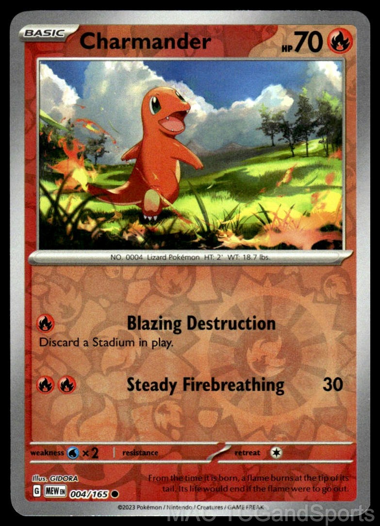 Charmander 004/165 Reverse Holo