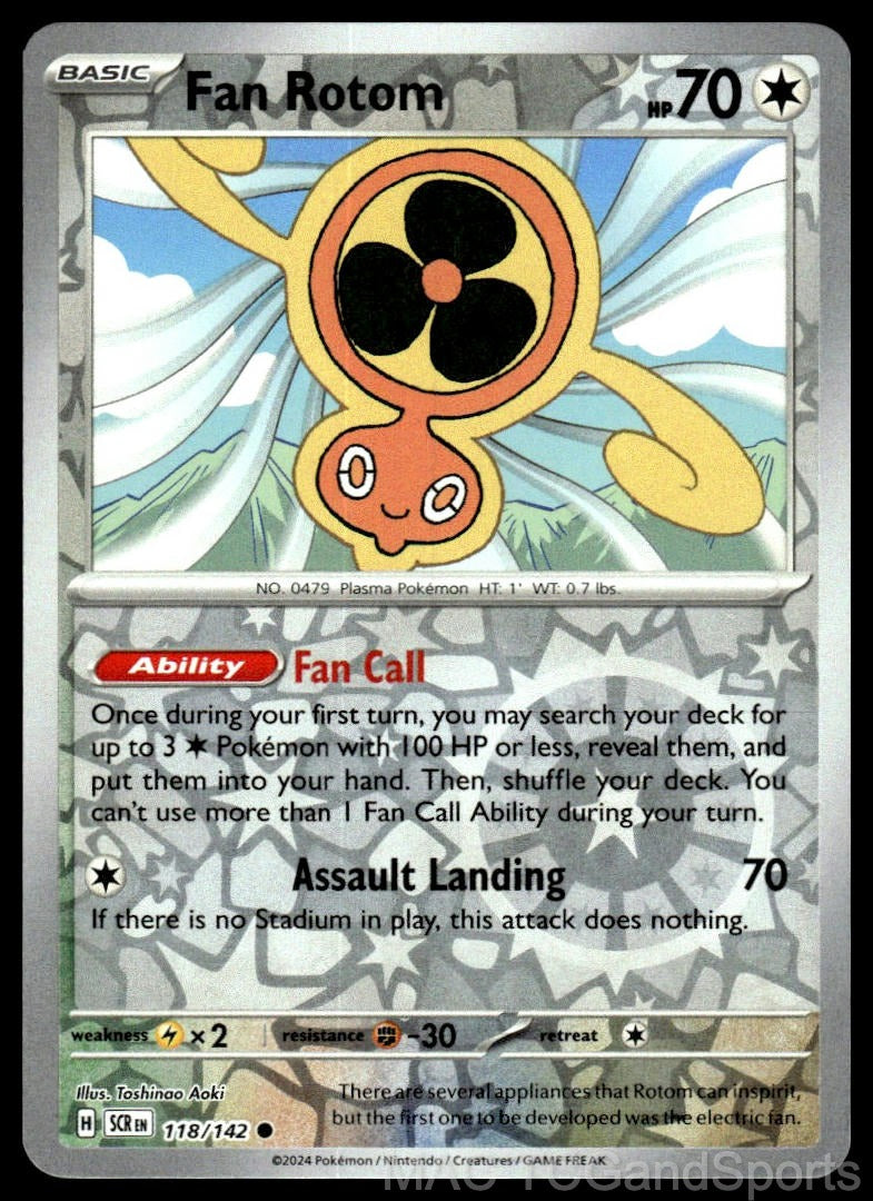 Fan Rotom 118/142 Reverse Holo