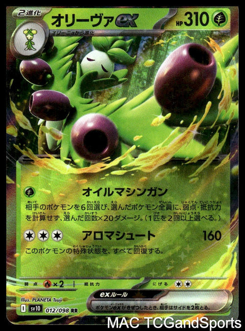 Arboliva EX 012/098 Holo Glory of the Rocket Gang Pokemon TCG Japanese NM