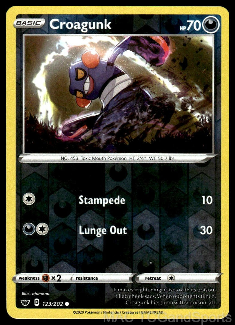 Croagunk 123/202 Reverse Holo