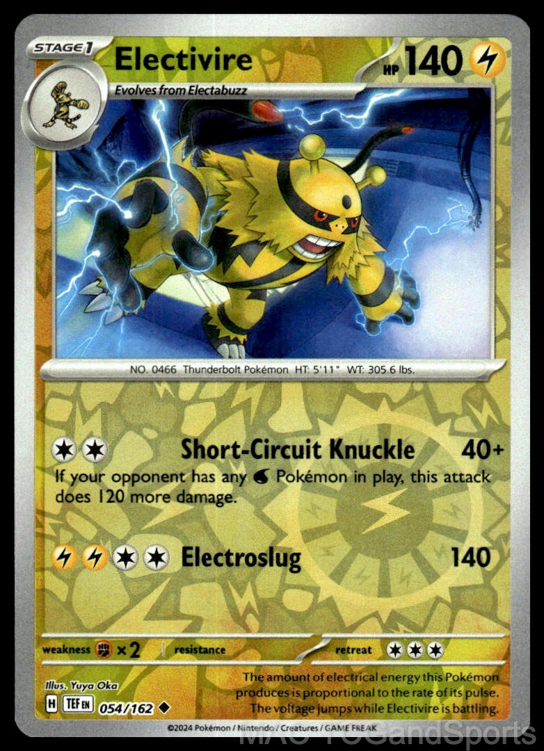 Electivire 054/162 Reverse Holo